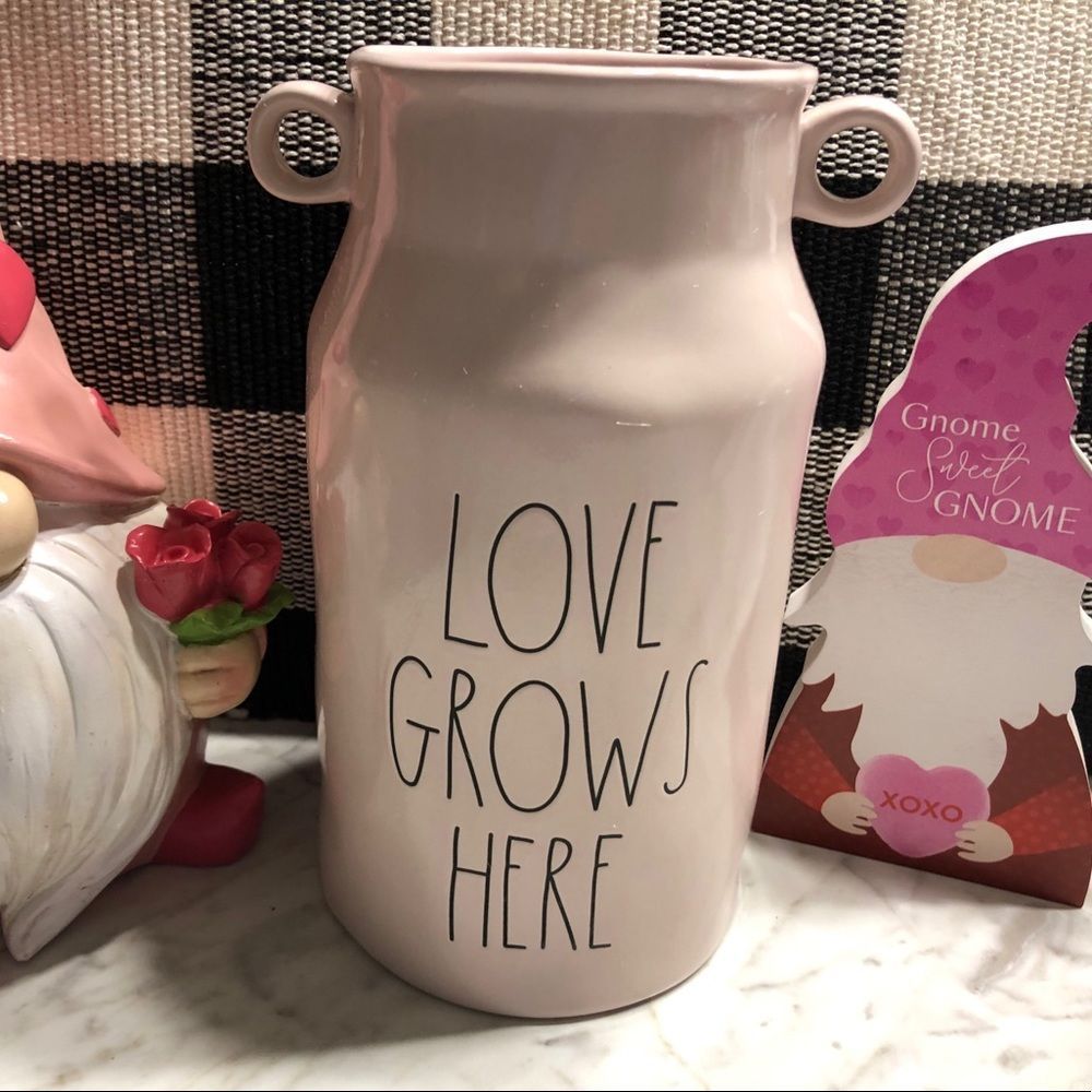 Rae Dunn Pink Ceramic Milk Jug Vase / Utensil Holder / and more!
